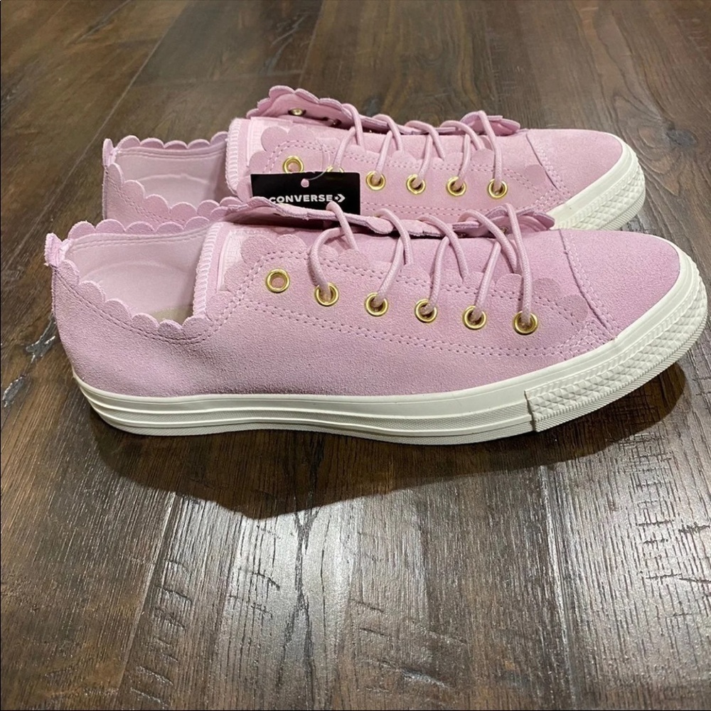 Converse CTAS Low Ox Frilly‎ Thrills Suede Sneaker - Picture 4 of 9